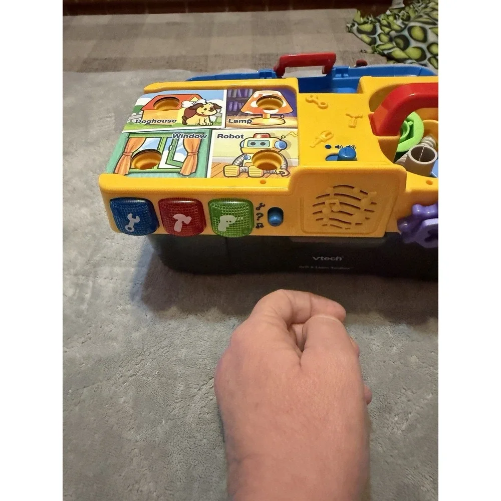 VTech Drill & Learn Toolbox Electronic Learning Toy Lights‎ Sounds Working
